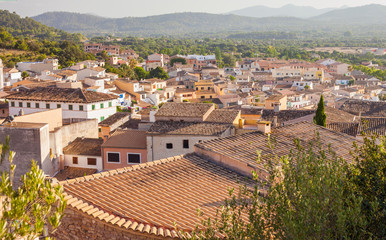 old small town on the island of Mallorca, Spain.