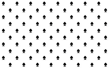 Spades cards deck suit symbol diagonally distributed in even pattern - minimal geometrical shape seamless overlay backdrop texture