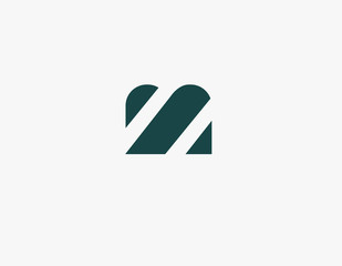 Obraz premium Creative logo typography letter M for business company