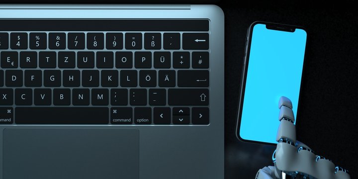 Humanoid Robot Hand Notebook