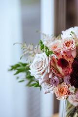 Spring bouquet of mixed flowers