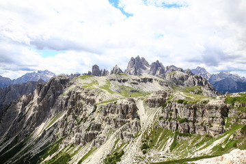 Natural park Tre Cime di Lavaredo, alps, dolomites, Italy