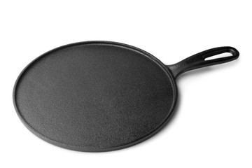 Cast iron pan for baking pancakes