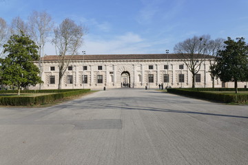 Fototapeta na wymiar Tea palace in Mantova that was the recreational place for the Gonzaga family
