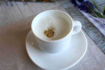 Obraz na płótnie Canvas Cup of cappuccino