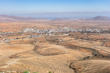 City of Antigua on Fuerteventura at Canary Islands Of Spain