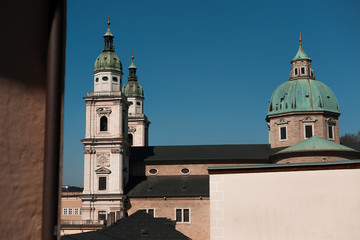 Fototapeta na wymiar Salzburg Skyline Kirche Türme
