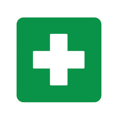 	ID: 1350050411 First aid. Medical cross vector icon. Medicinal and pharmacy sign