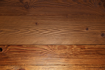 Illuminated wooden wall in a house