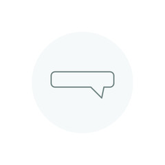 Dialog line icon