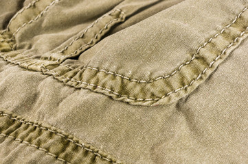clothing items washed cotton fabric texture with seams