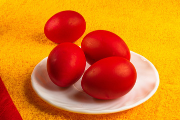 Kulichi, traditional Russian Easter cake with icing