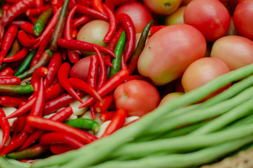 fresh organic vegetable.