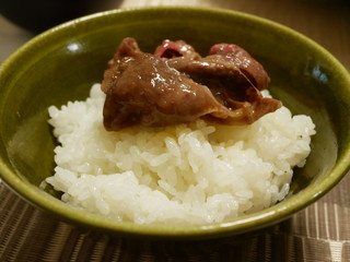 牛肉をのせたご飯