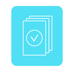 paper icon in trendy flat design