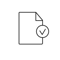 Approved document line icon