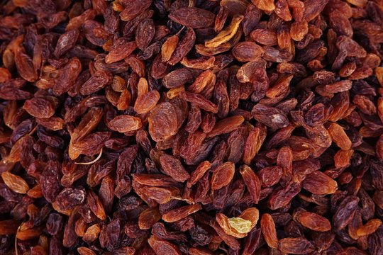 Group of raisin, currant, texture background