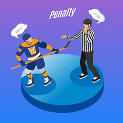 Hockey Isometric Background