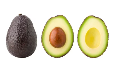 Foto op Plexiglas avocado, clipping path, isolated on white background full depth of field © grey