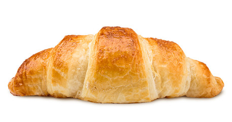 croissant, isolated on white background, clipping path, full depth of field