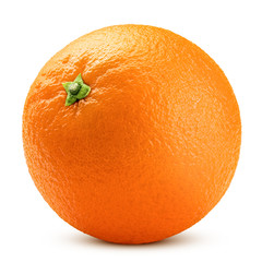 orange isolated on white background, clipping path, full depth of field