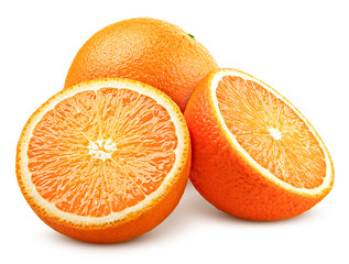 orange isolated on white background, clipping path, full depth of field