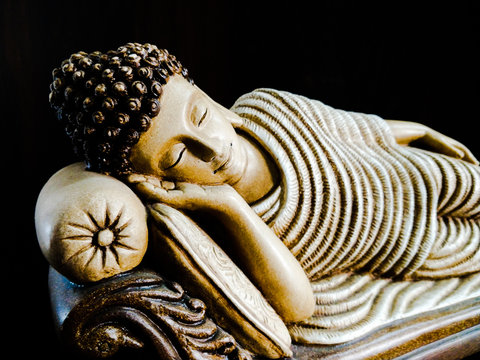 lord buddha sleeping for social media template and website banner