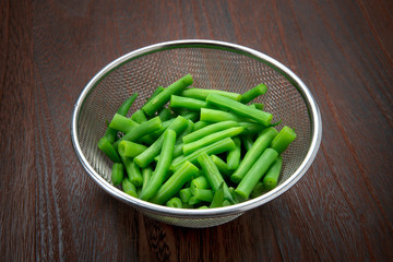 茹でサヤインゲン