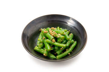 サヤインゲンの胡麻和え