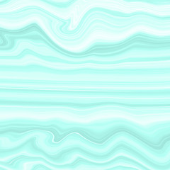 A wave pattern of white and blue. The background is turquoise with streaks and curved lines.