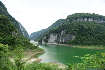 Obraz na płótnie Canvas Mount Malu River Scenic Spot in Enshi Tujia and Miao Autonomous Prefecture, China