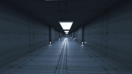 3d render. Futuristic interior concept architecture