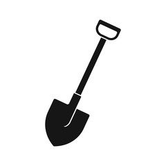 Shovel flat icon. Vector. Isolated.