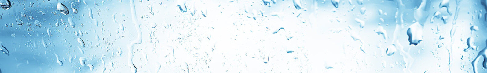 glass drops long narrow oblong background / abstract horizontal web background
