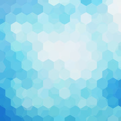 Background of blue, white geometric shapes. Mosaic pattern. Vector EPS 10. Vector illustration