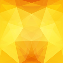 Background made of yellow, orange triangles. Square composition with geometric shapes. Eps 10