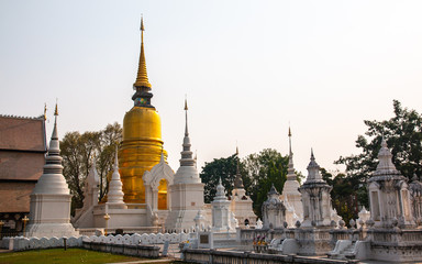 Fototapeta premium Wat Suan Dok temple, located in Chiang Mai Province, Thailand
