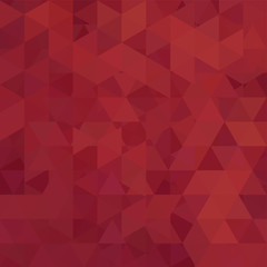 Background made of red, brown triangles. Square composition with geometric shapes. Eps 10