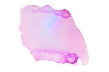 stain with watercolor magenta paint