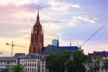 Fototapeta na wymiar St Bartholomaeus Dom cathedral in Frankfurt am Main, Germany