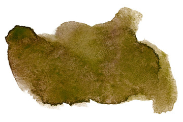 brown watercolor stain