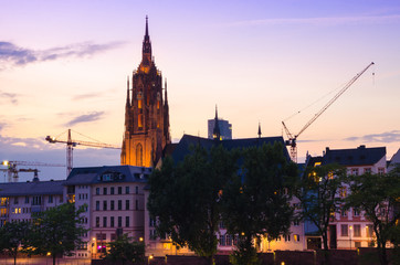 Fototapeta na wymiar St Bartholomaeus Dom cathedral in Frankfurt am Main, Germany
