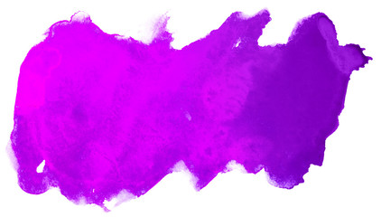 stain with watercolor magenta paint