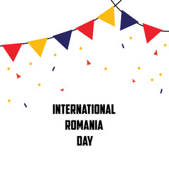 International Romania Day Vector Template Design Illustration