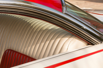 Car part art is specifically cropped to create interesting designs from classic American cars 04/06/2019