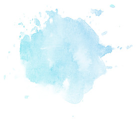 blue watercolor stain