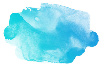 blue watercolor stain