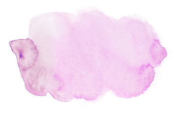stain with watercolor magenta paint