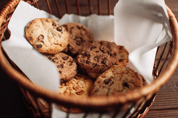 Homemade Chocolate Chip Cookies Ready to Eat