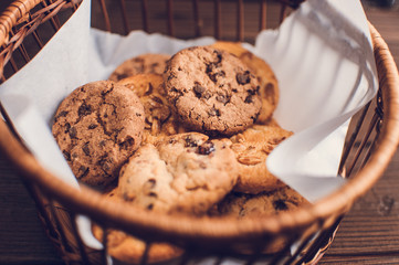 Homemade cookies closeup